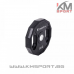 Диск метален с гумено покритие Ф30 -1.25кг/2.5кг/ 5кг/10кг/15кг/20кг/25кг -с дръжки РУБЕРТОН